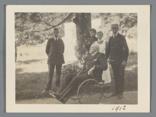 Norbert van den Berg in a wheelchair