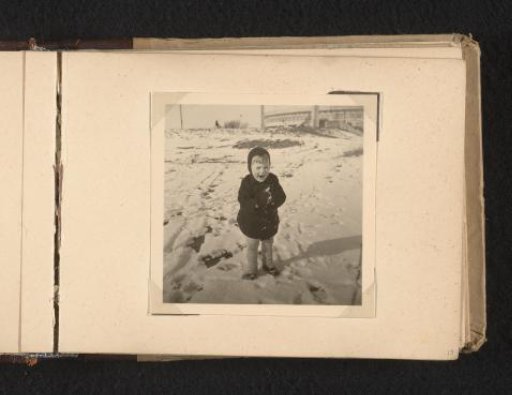 Norbert Peter van den Berg as a toddler in the snow