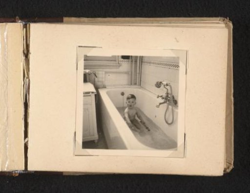 Norbert Peter van den Berg as a toddler in a bath