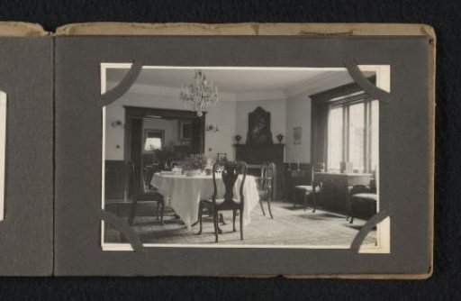 Dining room of the country house De Wilde Zwanen in Laren