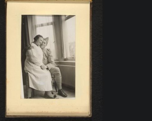 Woman on a man's lap