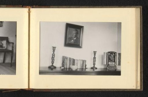 Interior with decoration on a sideboard