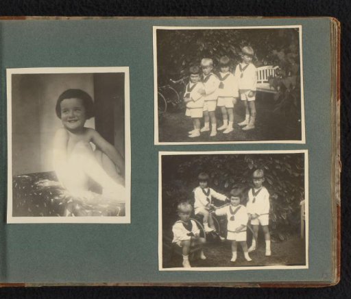 Three Photographs of Children, Probably Frank and Pieter Furnée and Their Cousins