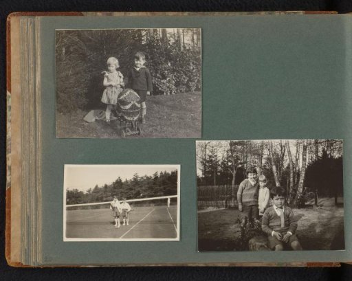 Three photographs of Frank and Pieter Furnée and another child