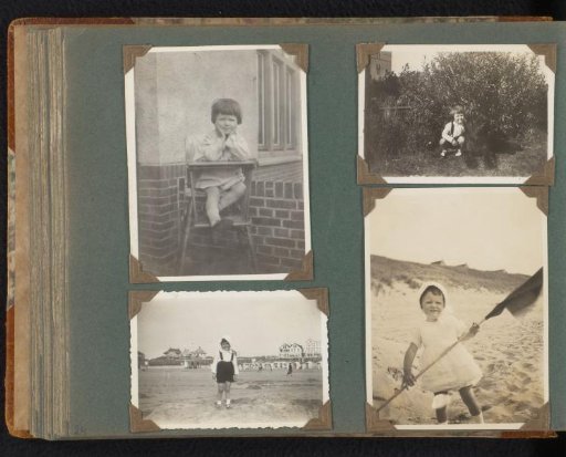 Four Photographs of the Onnen-Van den Berg Family Children During a Vacation