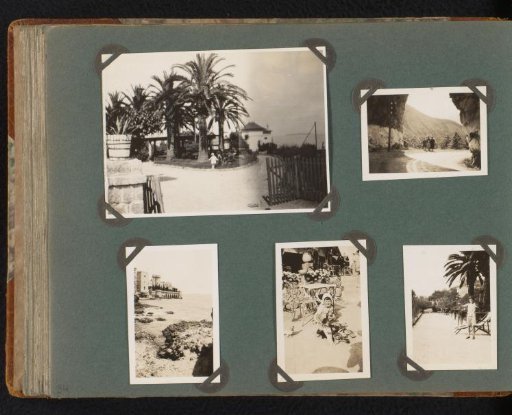 Five photographs of the Onnen-Van den Berg family on the Côte d'Azur