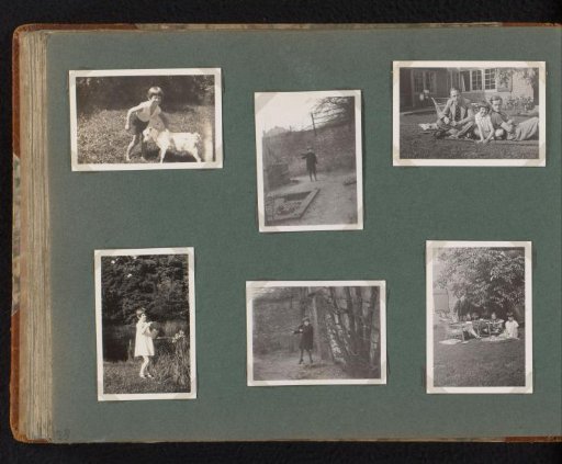 Six photographs of a girl, a member of the Onnen-Van den Berg family