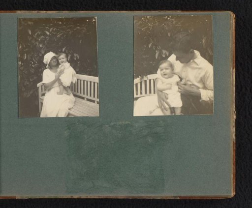 Two photographs of Frank Furnée sr., Carolina Onnen and Pieter Furnée