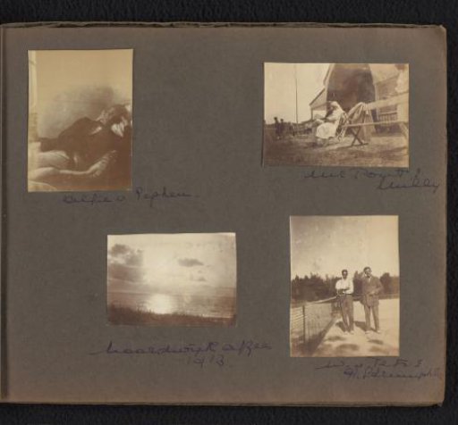 People on the Coast at Noordwijk and on a Tennis Court, Including Alfie van Pephen, Willy Onnen, W. van Tets and A. Dreeuwphlee [?]