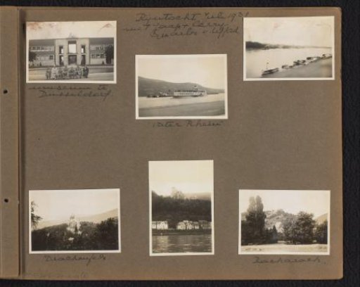 Furnée Family with Jaap and Corry Quarles van Ufford in Germany During a Journey Along the Rhine