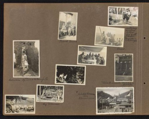 Furnée family with Jaap and Corry Quarles van Ufford in Germany during a trip along the Rhine