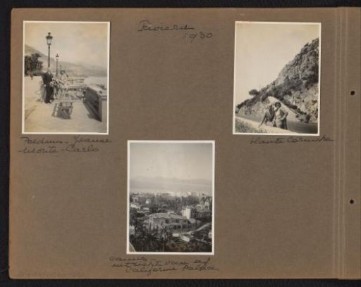 Loentje and Frank Furnée with friends in the Riviera, including Monte Carlo