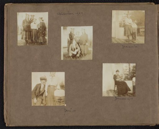Five Photos of the Onnen Family with Friends, Hilversum