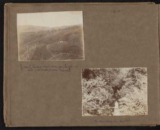Two photographs of Greet and Lien Lapp in Wanasari