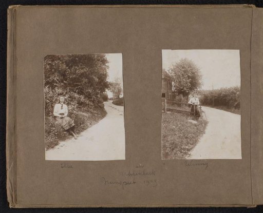 Two portraits of Ella and Winny Uhlenbeck, Nunspeet