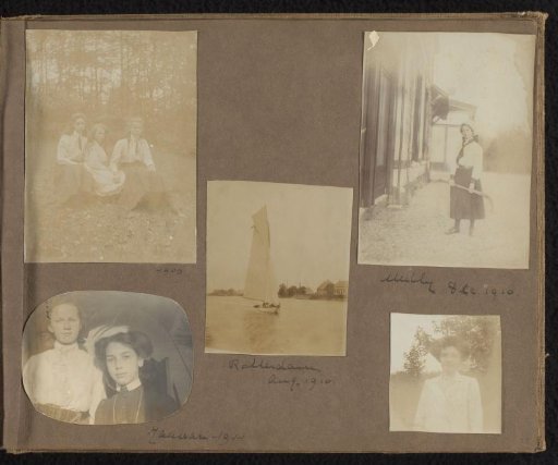 Five photographs of Loentje and Milly Onnen, including Winny Uhlenbeck