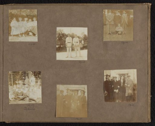 Six photographs of friends of Loentje Onnen
