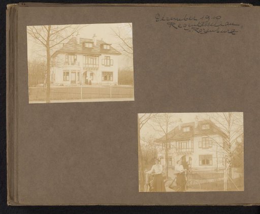 Two photographs of Greet and Lien Lapp for Villa Rozenburg on Regentessenlaan in Hilversum