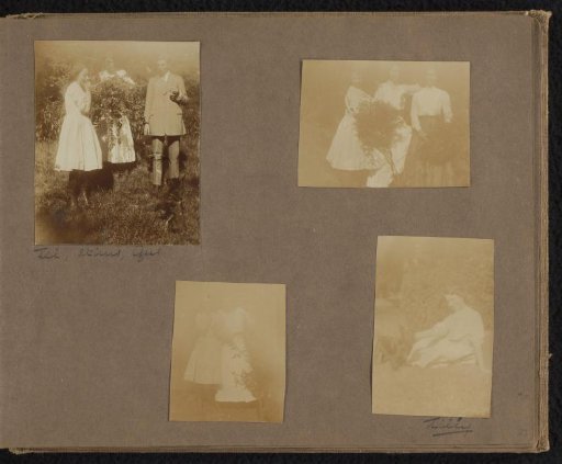 Four photos of friends of Loentje Onnen