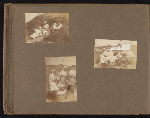 Three Photos of People in the Dunes, Noordwijk