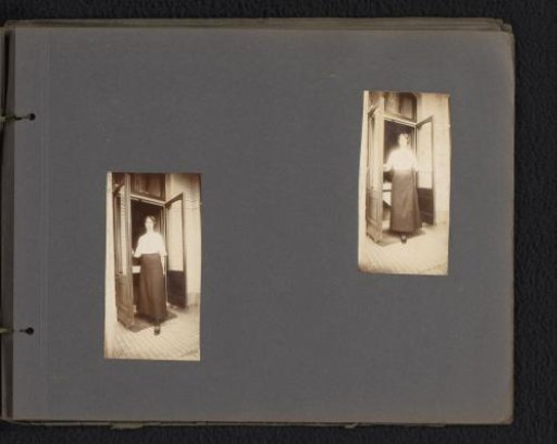 Unknown woman in a doorway
