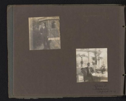 Nico van Baarn in and outside a residence