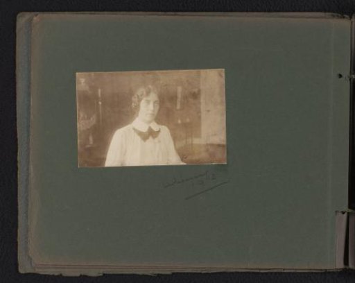 Portrait of a young woman, designated as Winny