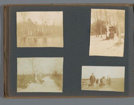 Friends and family of the Onnen-van den Berg household in a forest