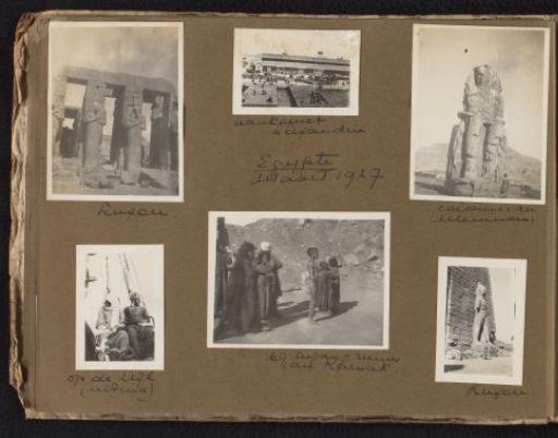 Six Photographs of a Journey to Egypt