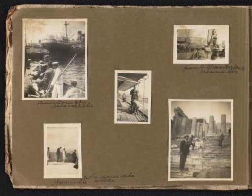 Five photographs of a journey to Marseille and Greece