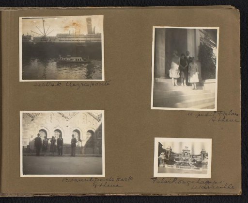 Four photographs of a journey to Marseille and Greece