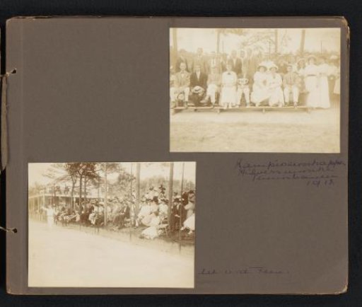 Two Photographs of the Dutch Tennis Championships in Hilversum, 1912