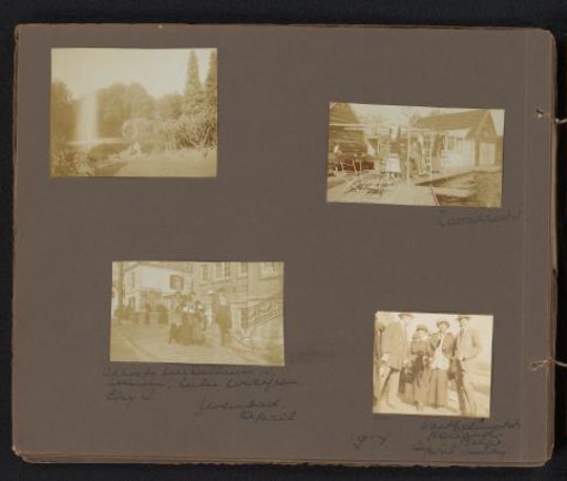 Four photographs of friends of Loentje Onnen