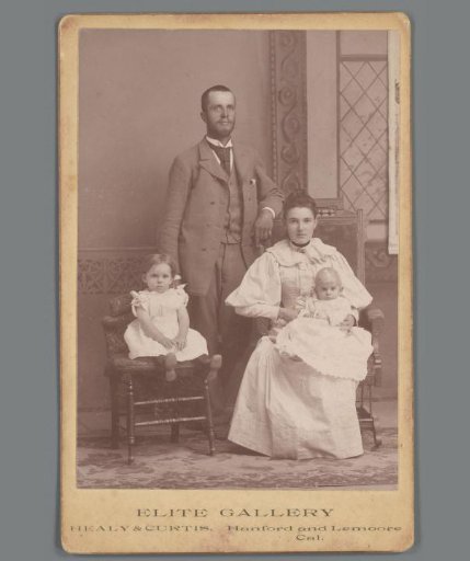Group portrait of an unknown family from the circle of Eugene van Delden and Belle van Delden-Denninghof Stelling