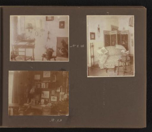 Interior of the rooms of Johanna (Hans) de Jong at Noordeinde 46 and Plantsoen 9B in Leiden