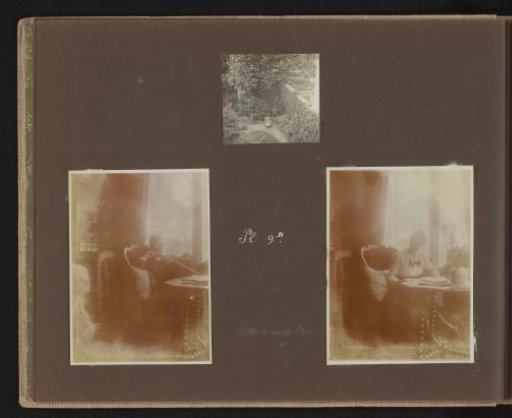 Interior of Plantsoen 9B in Leiden, with Frederik (Frits) Stokhuyzen and Johanna (Hans) de Jong, and view of the garden from above