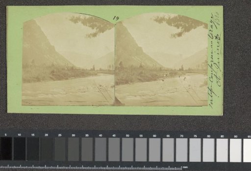 River with an Alpine landscape in the background