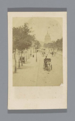 Street Scene with the Dôme des Invalides, Paris