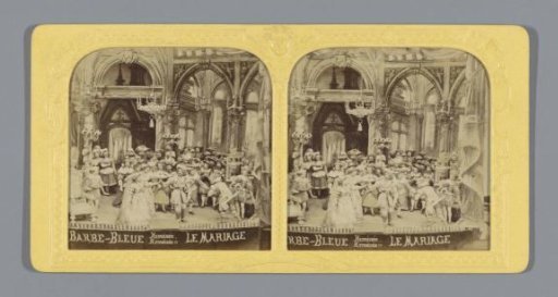 Stereograph of the theater in Paris