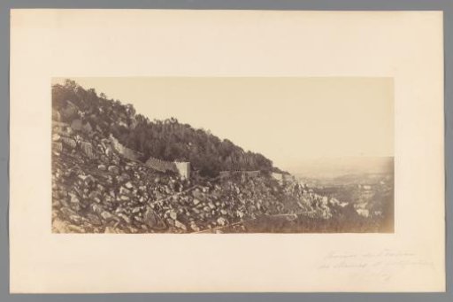 Panorama looking over the ruins of the Château des Maures and fortress walls, Cintra