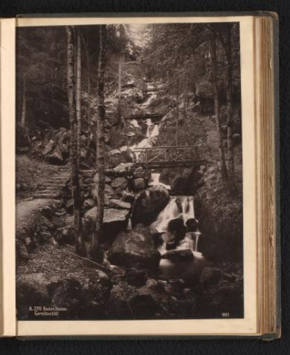 Gertelbach waterfall in the Black Forest