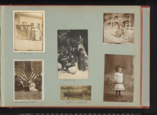 Portraits of members of the Graswinckel family, including on the street in Gouda and Valkenburg