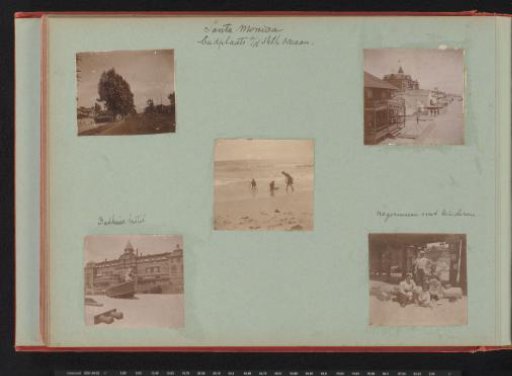 Views on the coast of Santa Monica and the Santa Monica Pier, California
