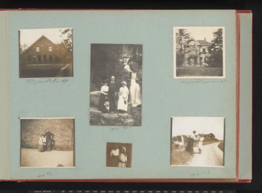 View of the Augusthoeve in Jaarsveld and various portraits of members of the Graswinckel family