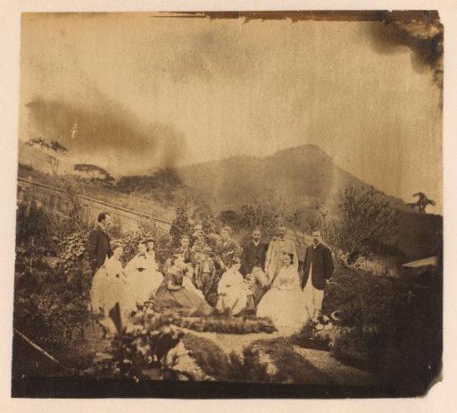 Group portrait at the house of Thomas Glover