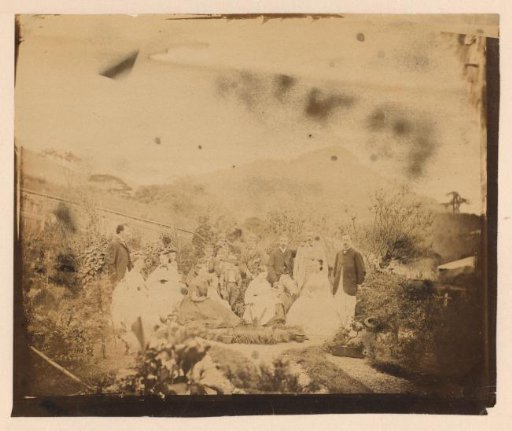Group portrait at the house of Thomas Glover