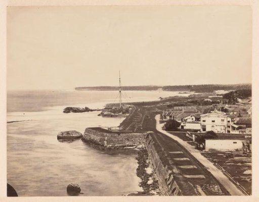 Harbour with fortifications