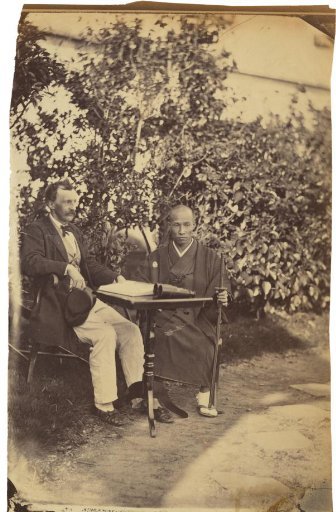 Self-portrait with a Japanese colleague physician