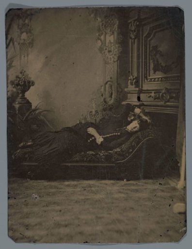 Portrait of a woman on a bench