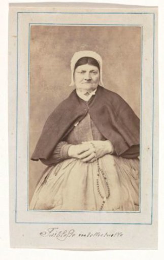 Portrait of a patient from an asylum, possibly Salpêtrière